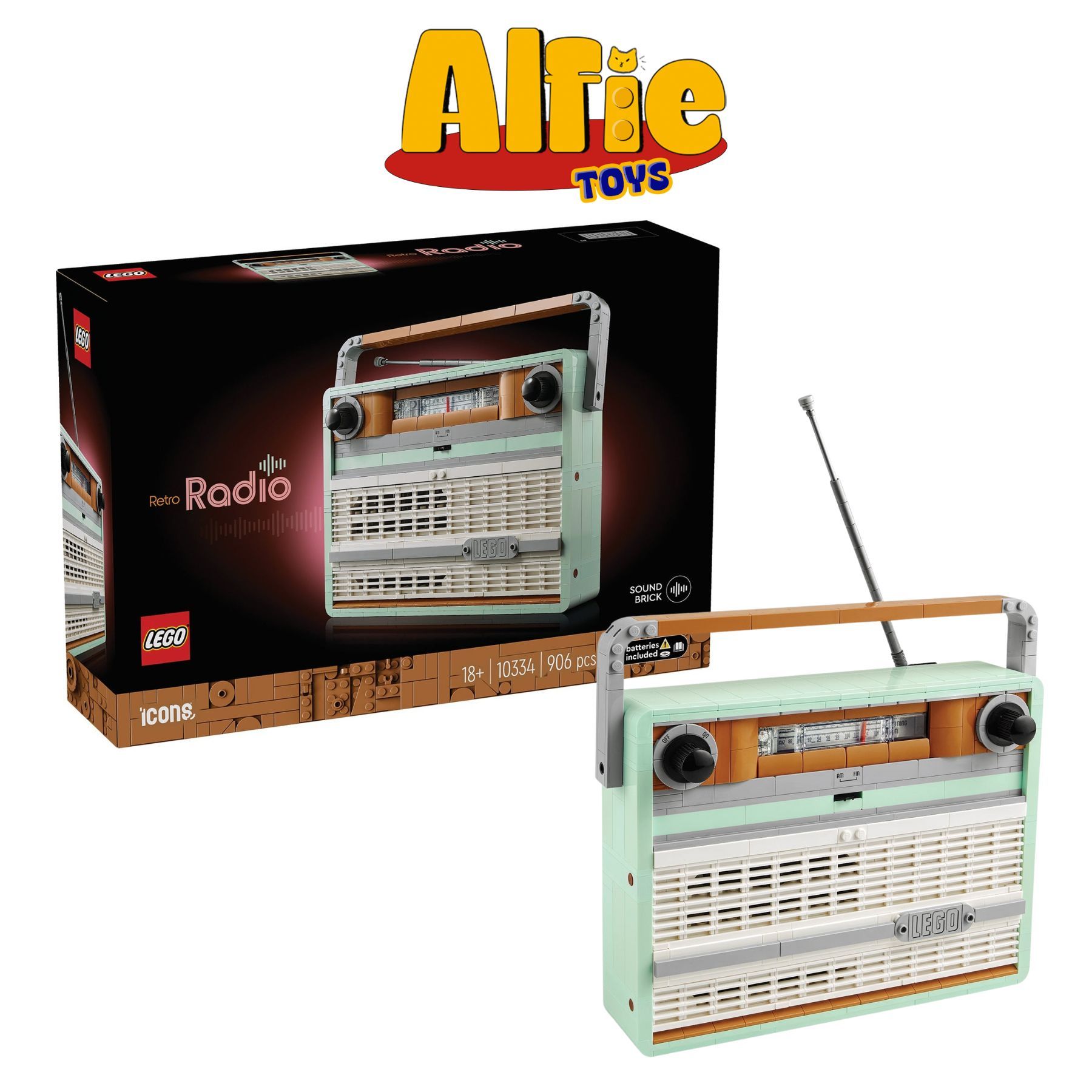 Lego Icons Retro Radio Đài phát thanh cổ điển 10334