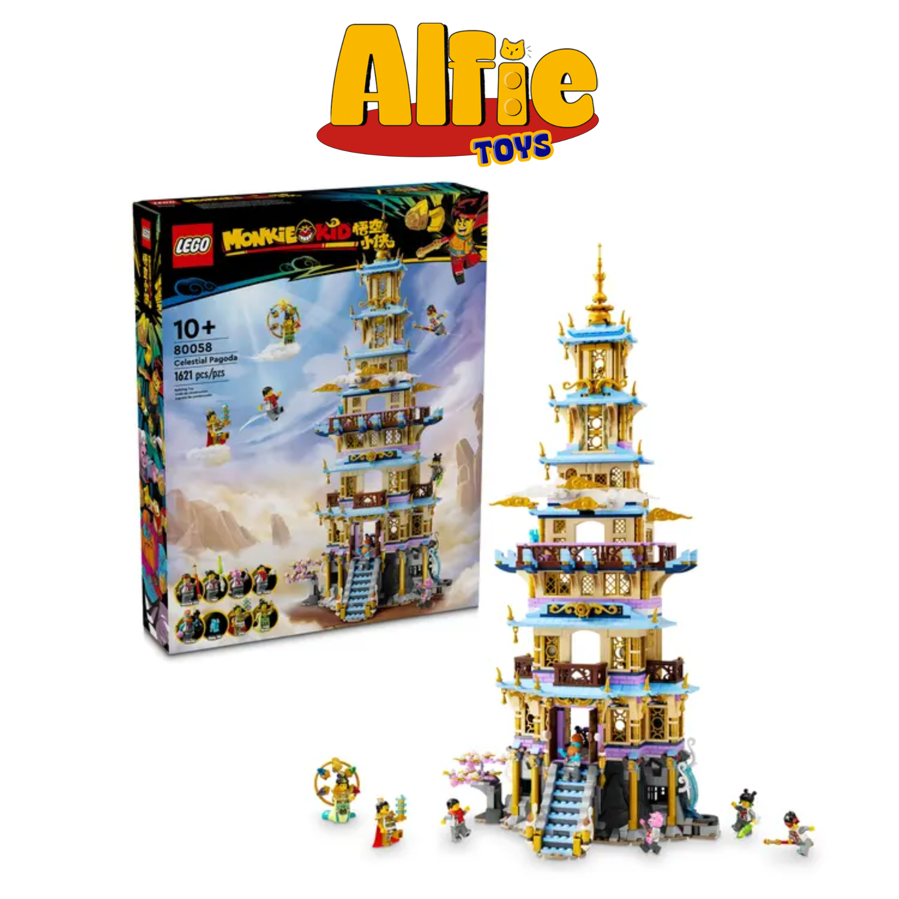 Lego Monkie Kid Celestial Pagoda Thiên Giới 80058