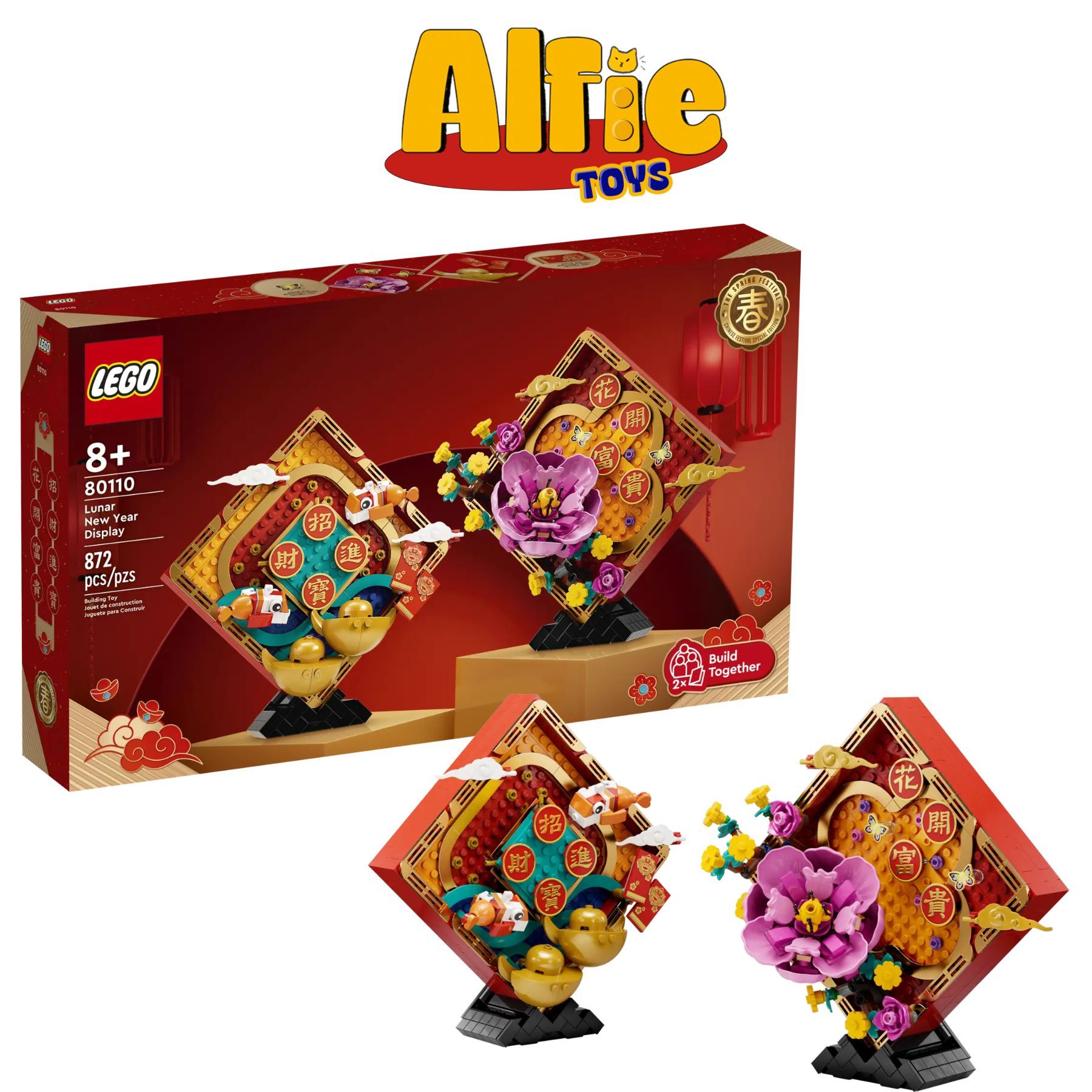 Lego Khung Tranh Trang Trí Năm Mới 80110