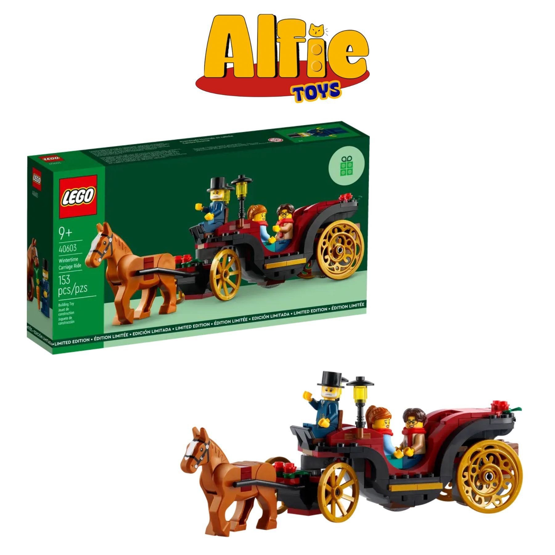 Lego Chrismast Wintertime Carriage Ride Xe Ngựa 40603