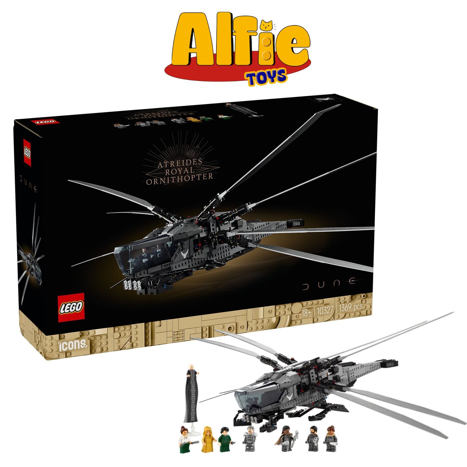 Lego Icons Dune Atreides Royal Ornithopter Đồ Chơi Lắp Ráp 10327