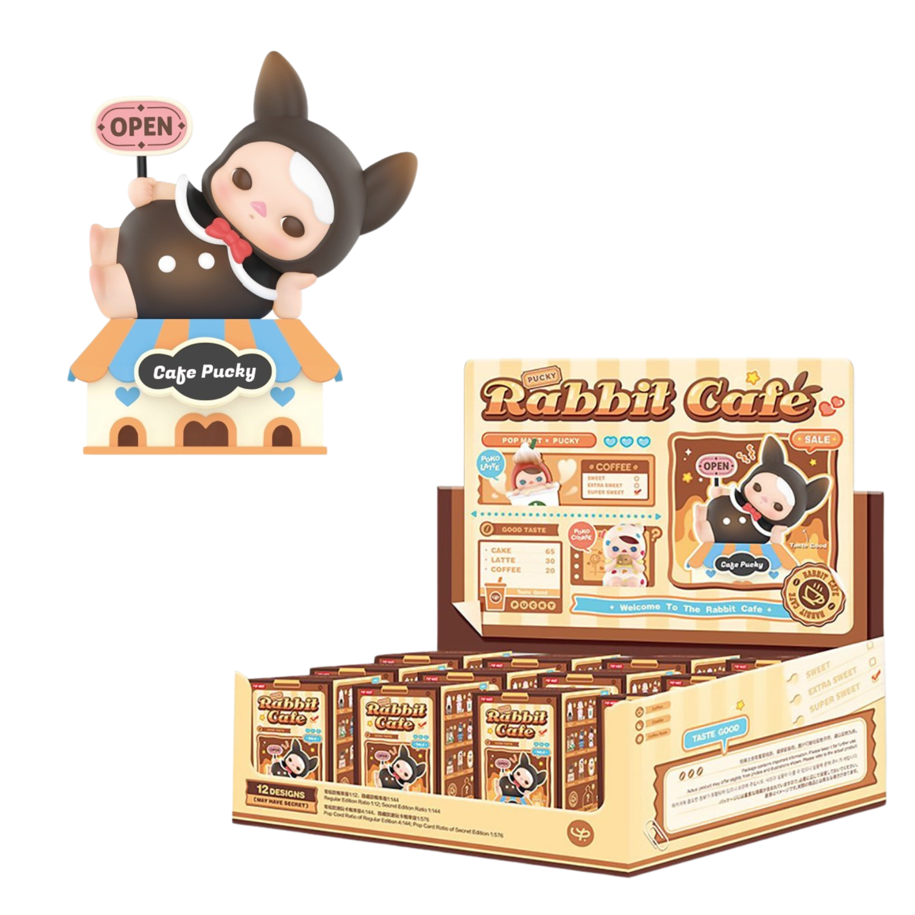 Mô Hình Đồ Chơi POP MART Pucky Cà Phê 6941848208330