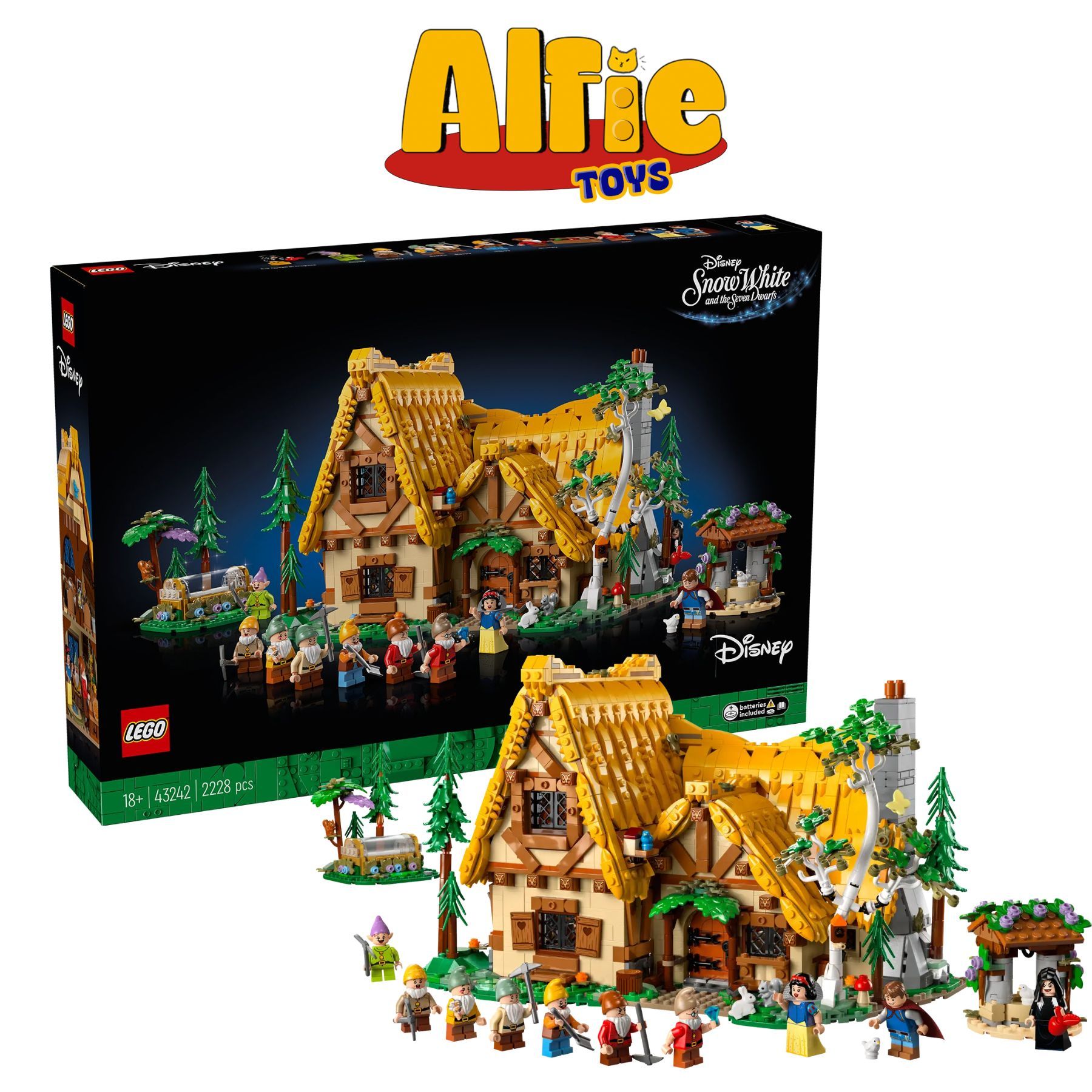 Lego Disney Snow White and the Seven Dwarfs' Cottage Ngôi Nhà Bạch Tuyết Và 7 Chú Lùn 43242