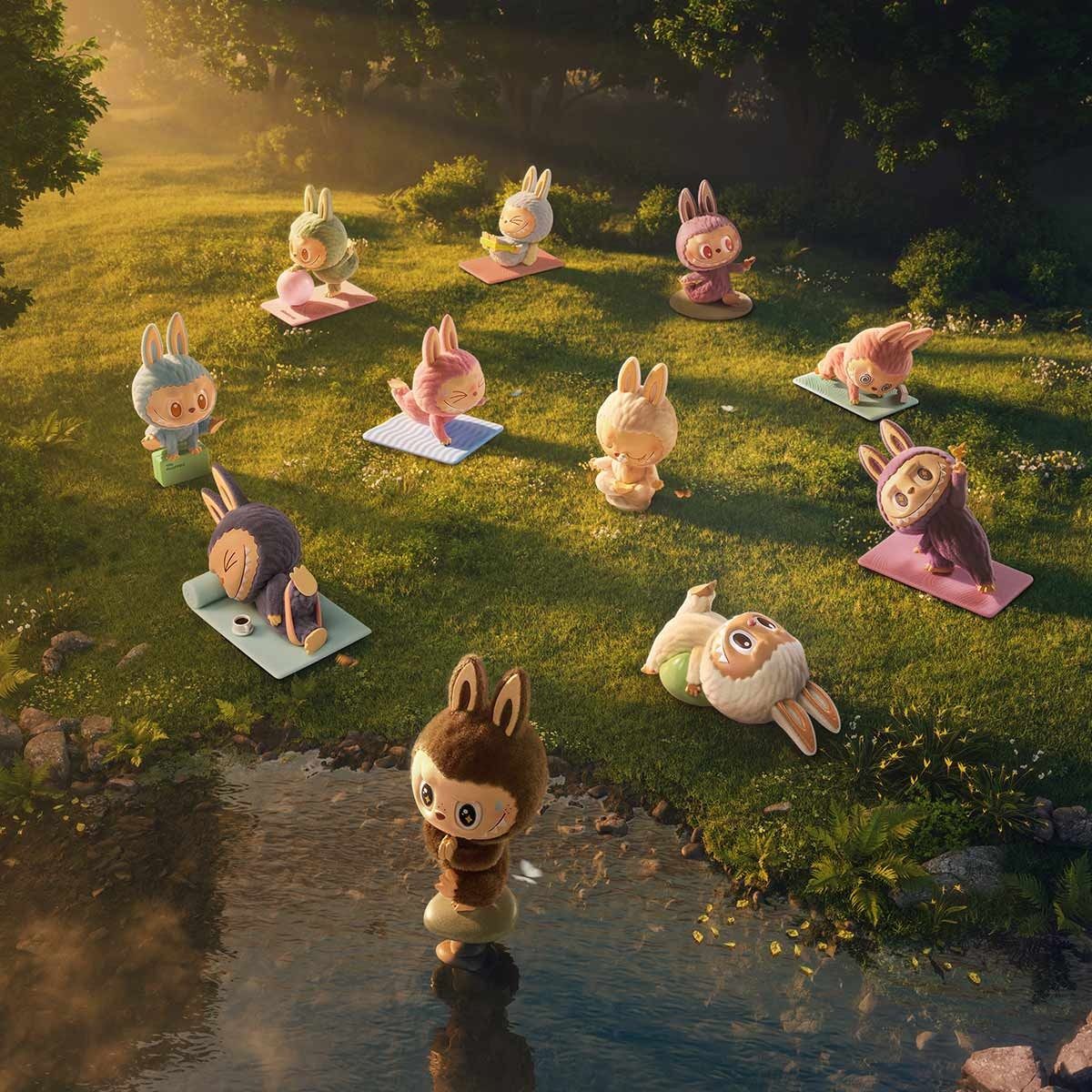 Mô Hình Đồ Chơi Pop Mart THE MONSTERS Lazy Yoga Series Figures 6931571002879