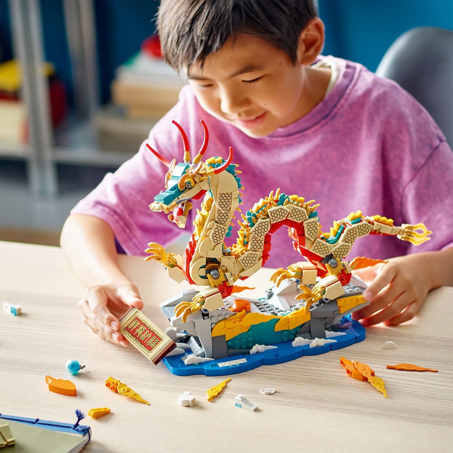 Lego Tết Auspicious Dragon Rồng 80112