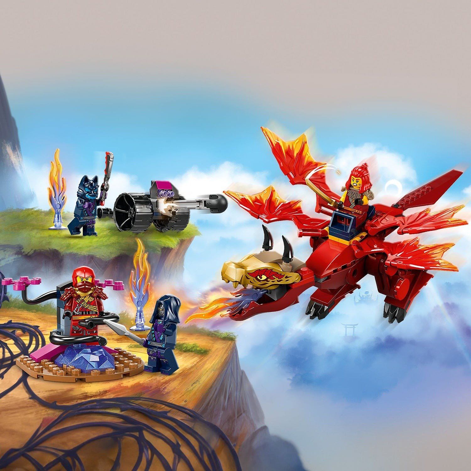 Lego Ninjago Kai's Source Dragon Battle Trận Chiến Rồng 71815