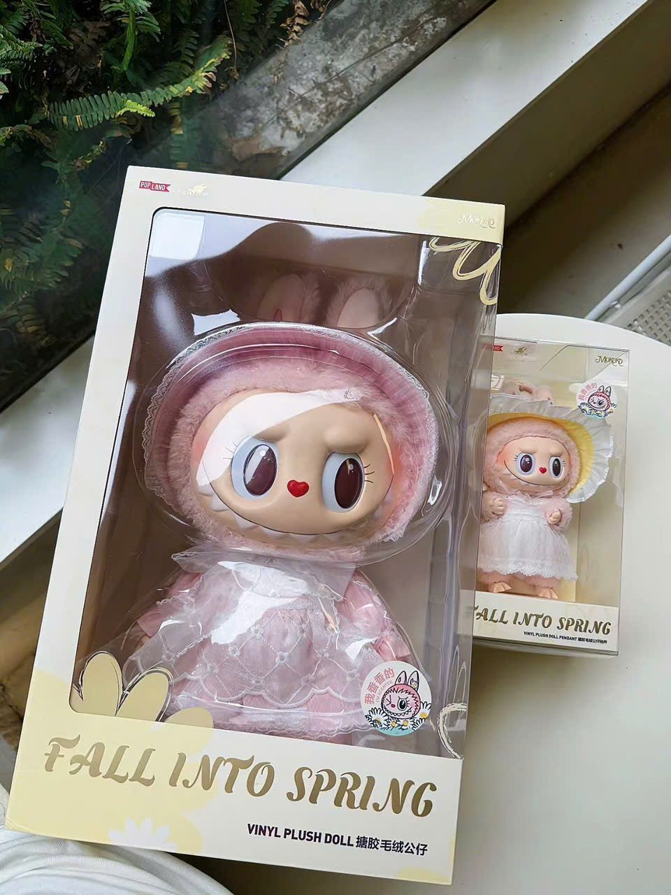Labubu Mokoko The Monster Fall into Spring Vinyl Plush Doll (38cm)