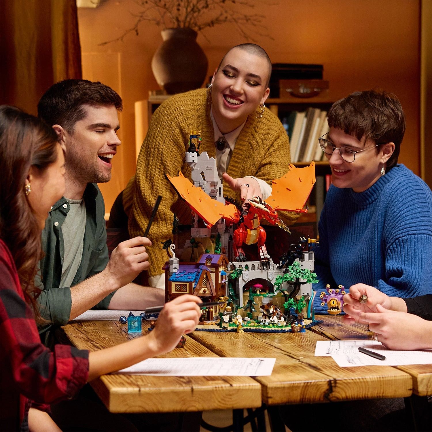 Lego Ideas Câu Chuyện Về Rồng Đỏ 21348