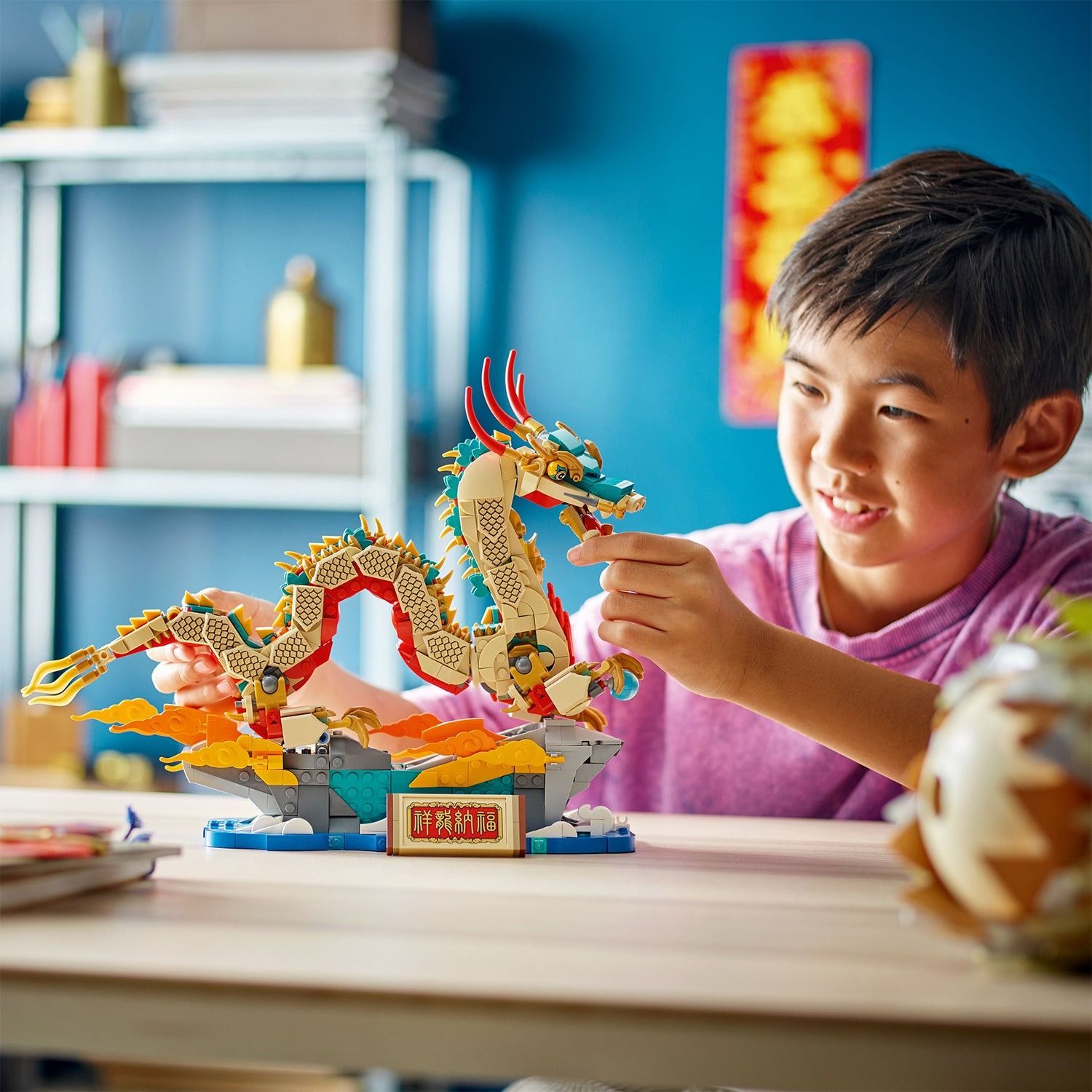 Lego Tết Auspicious Dragon Rồng 80112