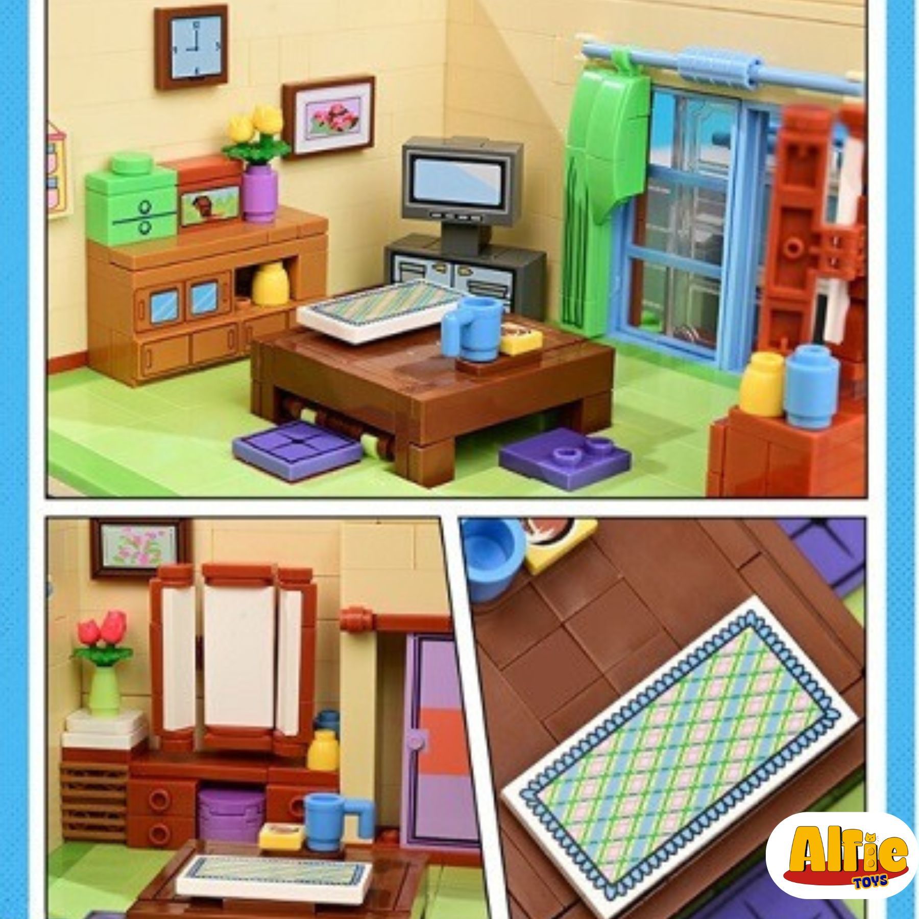 Đồ chơi lắp ráp Keeppley Doremon Ngôi nhà của Nobi Nobita K20422