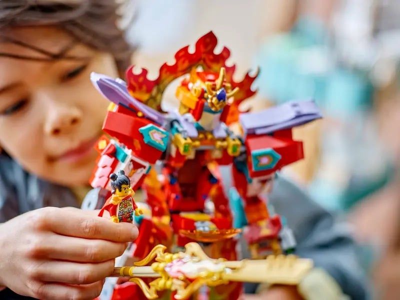 Lego Monkie Kid Nezha's Ring of Fire Mech Chiếc nhẫn lửa của Nezha 80057