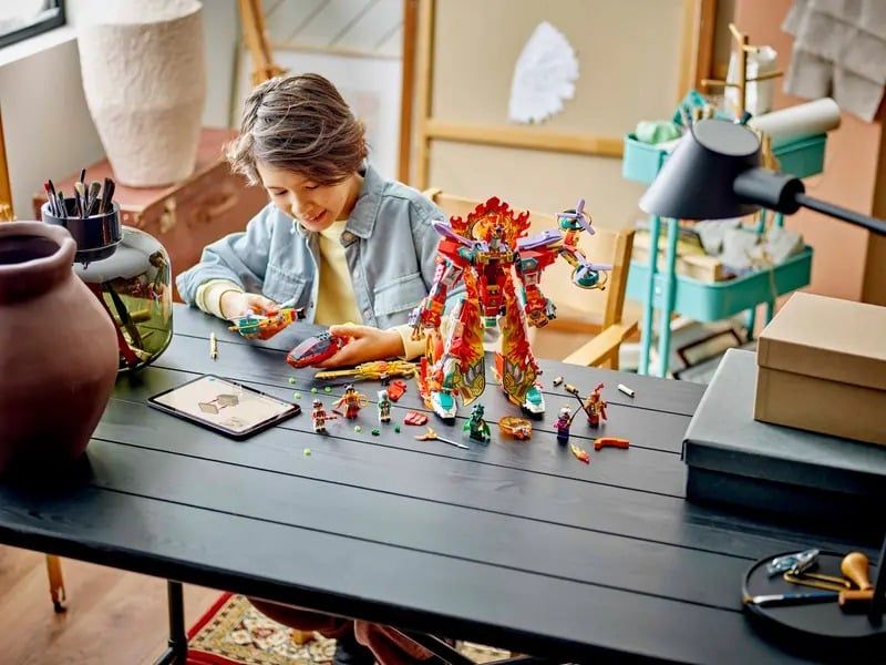Lego Monkie Kid Nezha's Ring of Fire Mech Chiếc nhẫn lửa của Nezha 80057