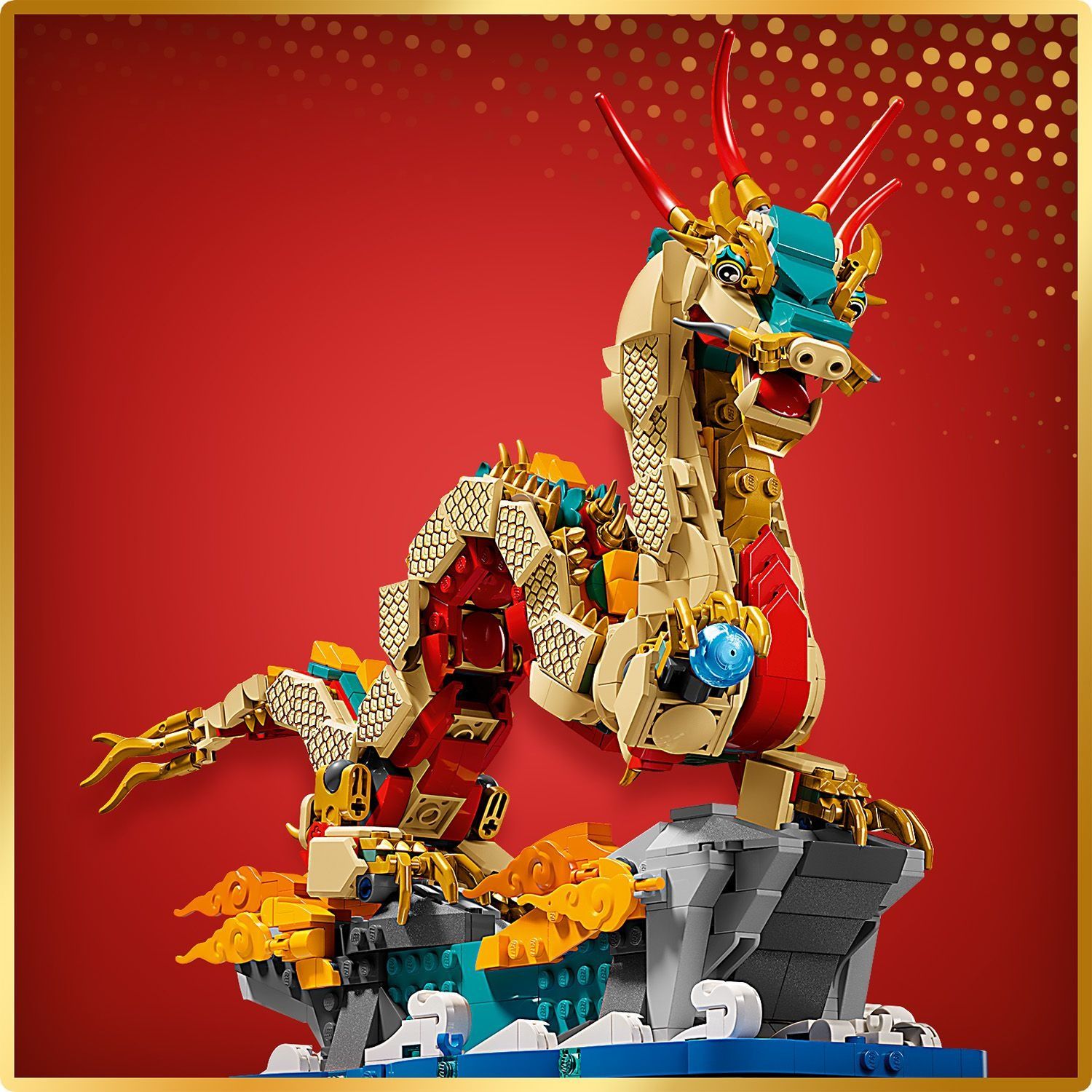 Lego Tết Auspicious Dragon Rồng 80112