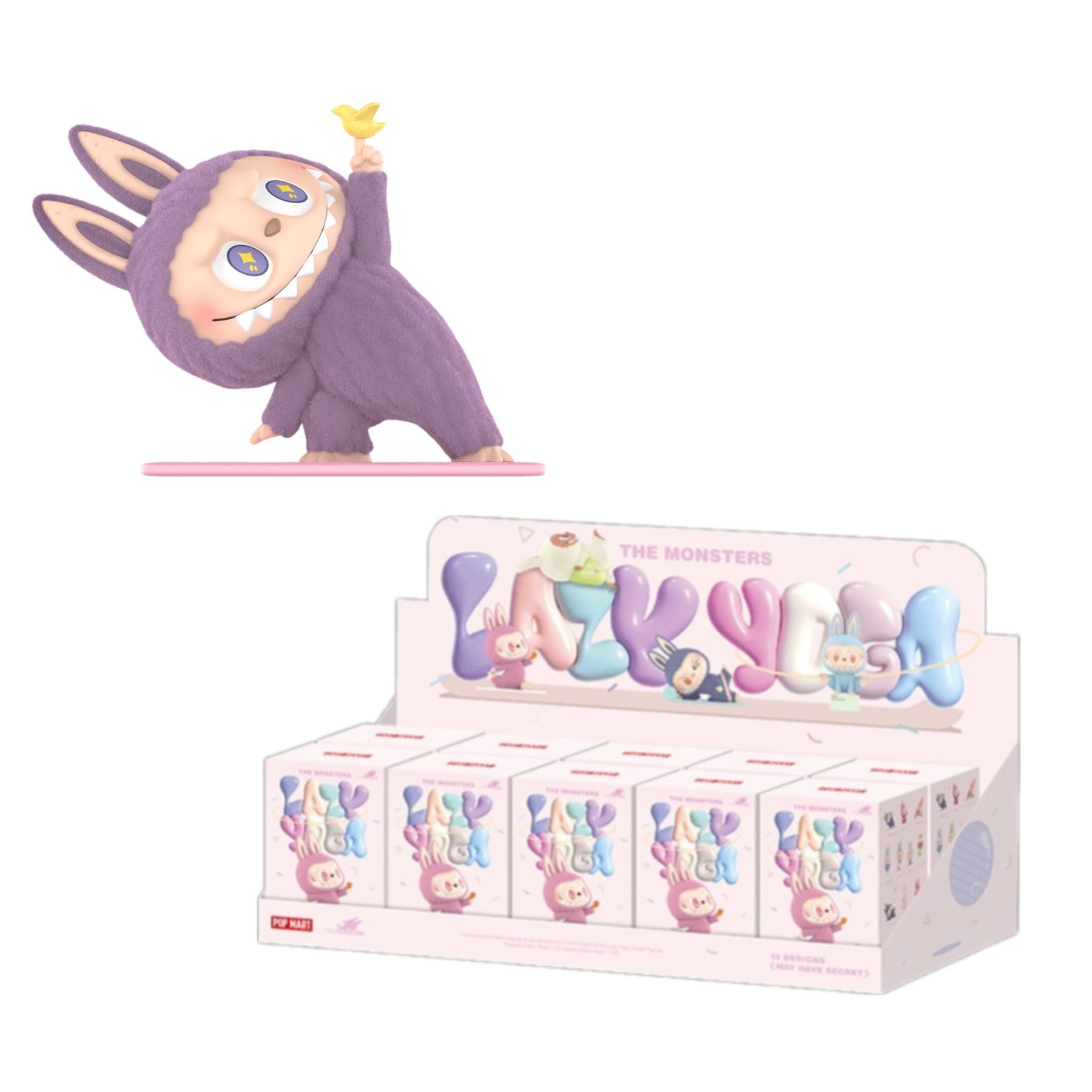 Mô Hình Đồ Chơi Pop Mart THE MONSTERS Lazy Yoga Series Figures 6931571002879
