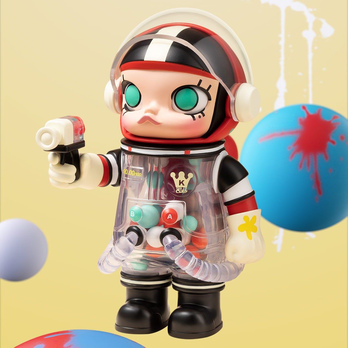 Mô Hình Đồ Chơi POP MART Mega Collection 100% Space Molly Series 3