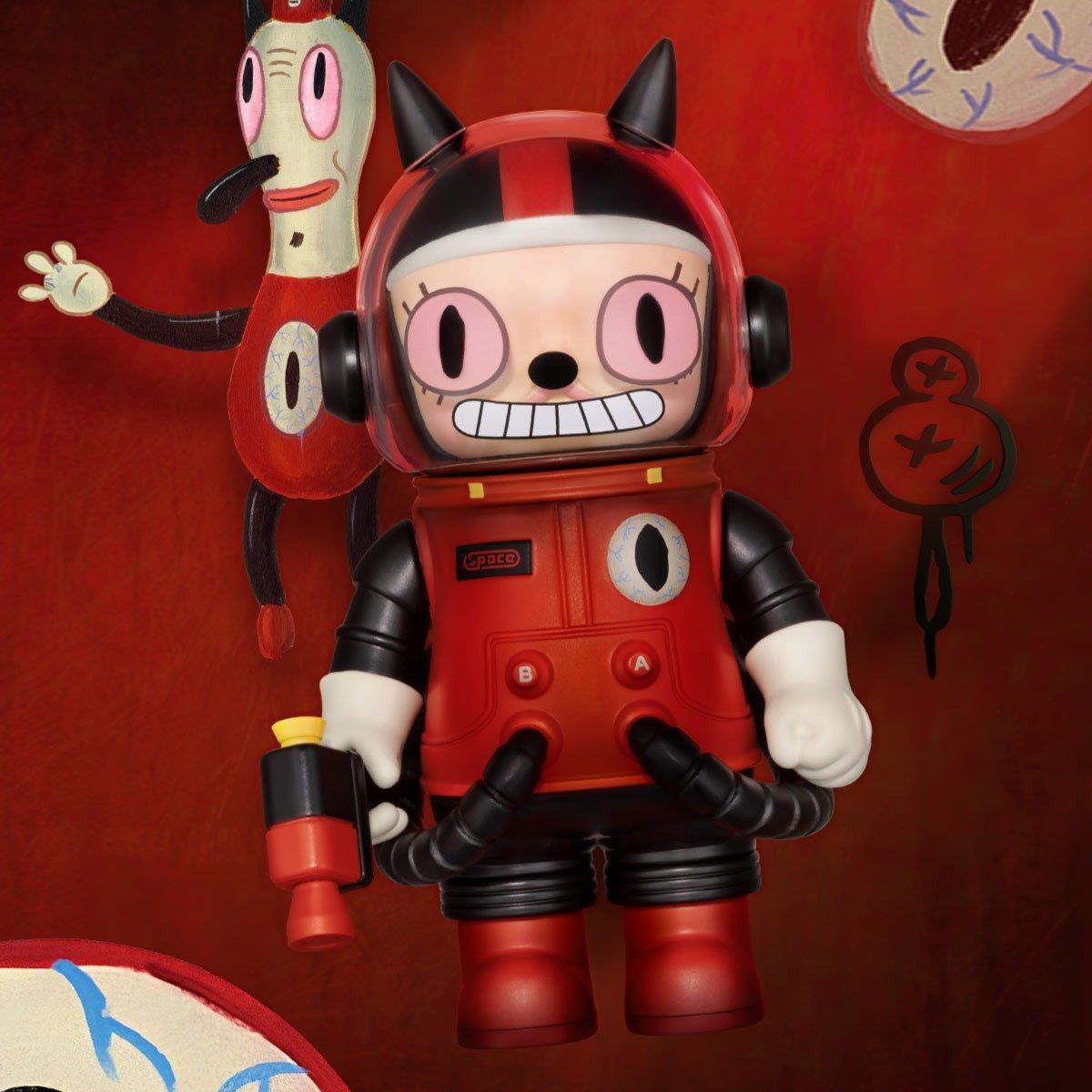 Mô Hình Đồ Chơi POP MART Mega Collection 100% Space Molly Series 3