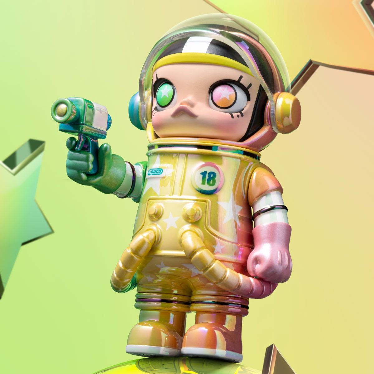 Mô Hình Đồ Chơi POP MART Mega Collection 100% Space Molly Series 3