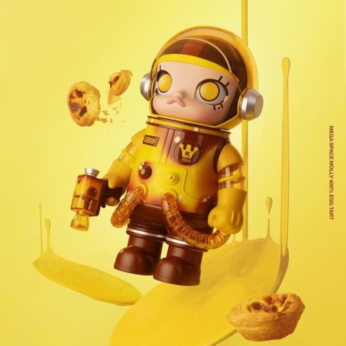 Mô hình POP MART MEGA SPACE MOLLY 400% Egg Tart 6941848286704