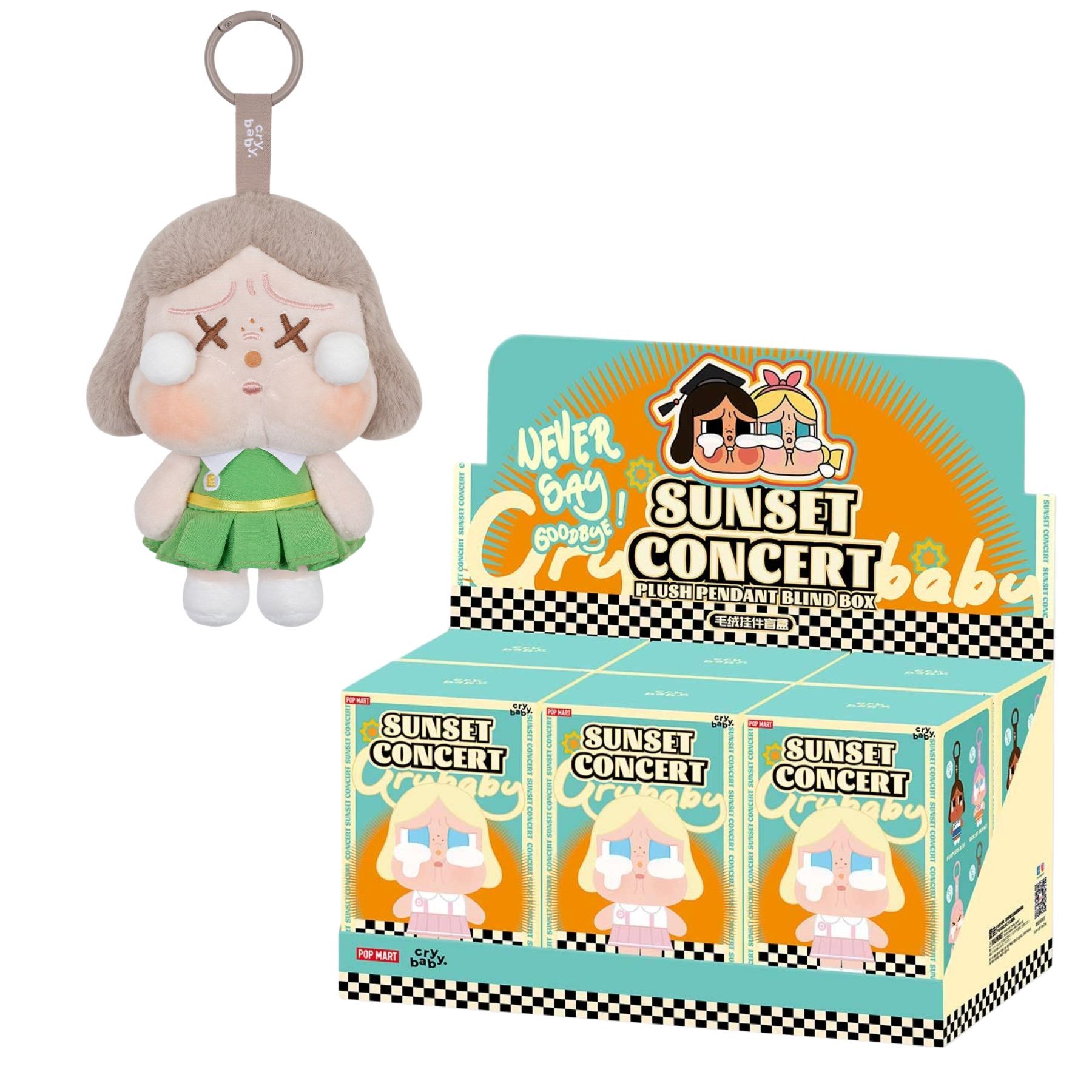 Mô Hình Đồ Chơi Pop Mart Crybaby Sunset Concert Plush Pendant Blind Box