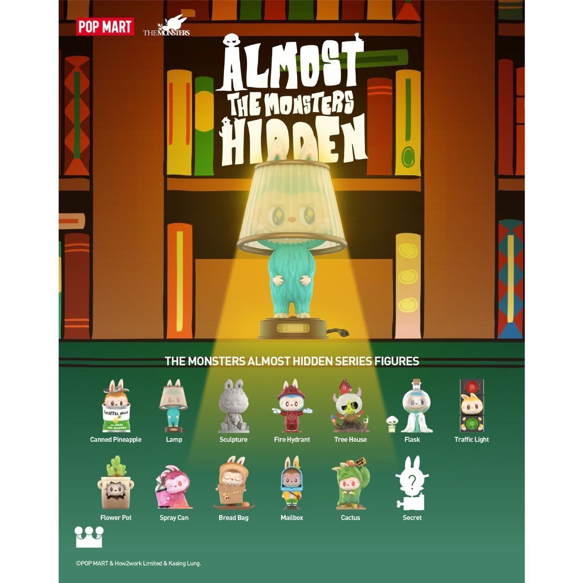Mô Hình Đồ Chơi POP MART THE MONSTERS Almost Hidden 6941848273819
