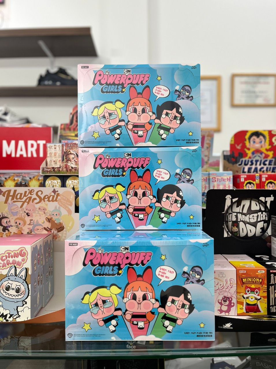 Mô Hình Đồ Chơi POP MART CRYBABY × Powerpuff Girls Series-Vinyl Face Plush 6931448666238