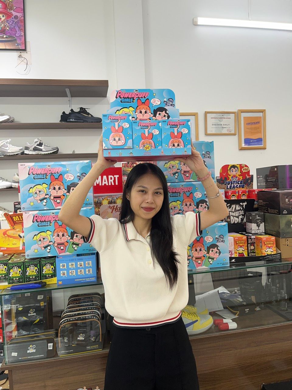 Mô Hình Đồ Chơi POP MART CRYBABY × Powerpuff Girls Series-Vinyl Face Plush 6931448666238