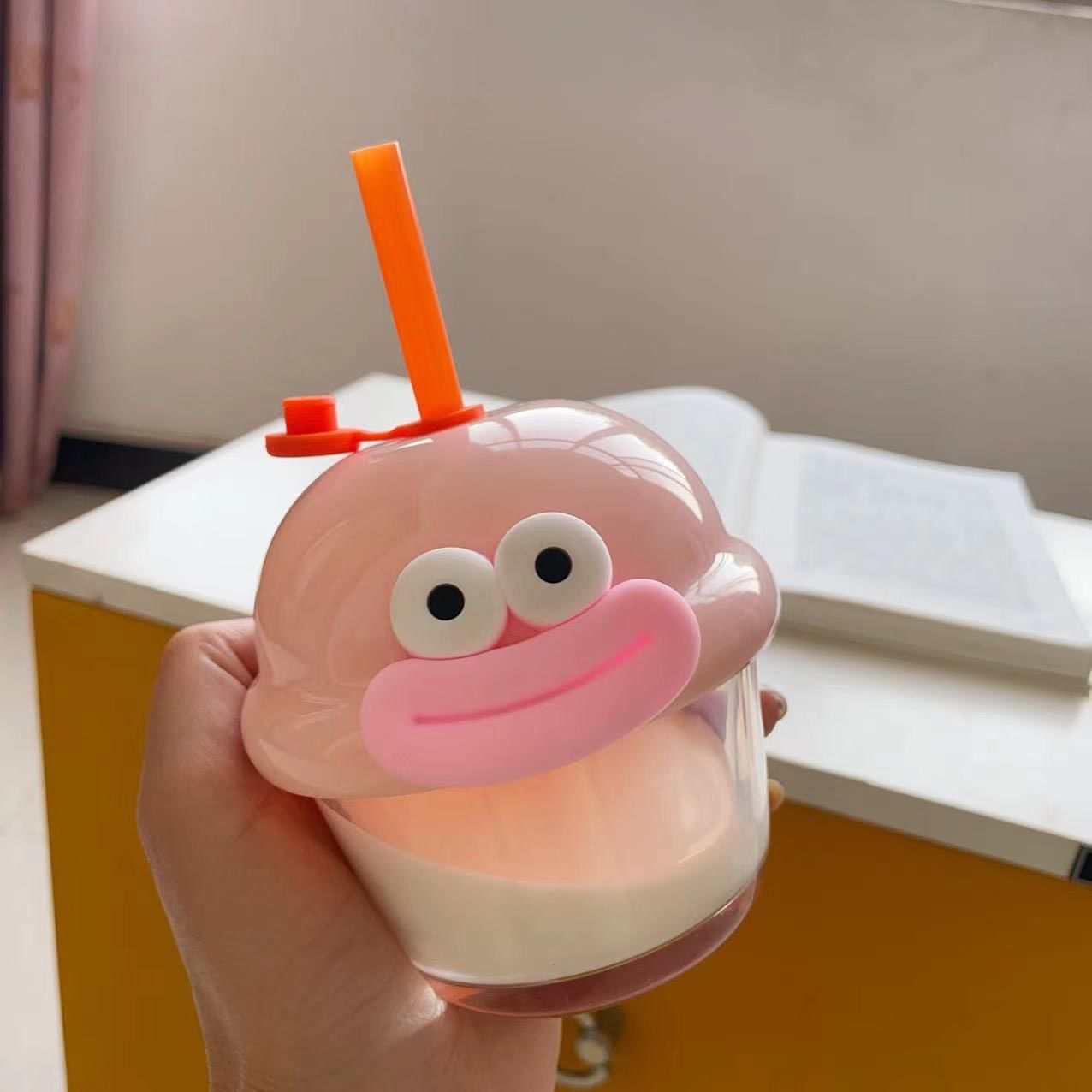 Ly cốc thủy tinh Basic kèm charm funny vibes big eyes