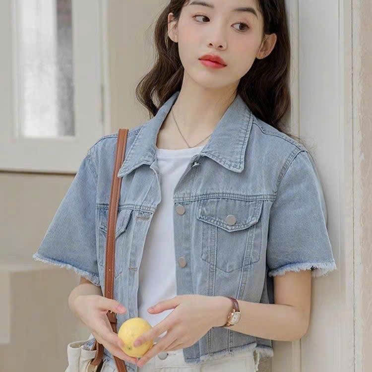 Áo Khoắc Jeans Nữ Thời Trang