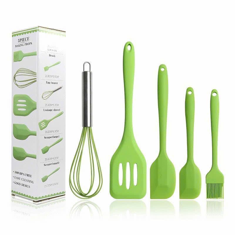 Combo Bộ Dụng Cụ Làm Bánh 5 Món Silicon