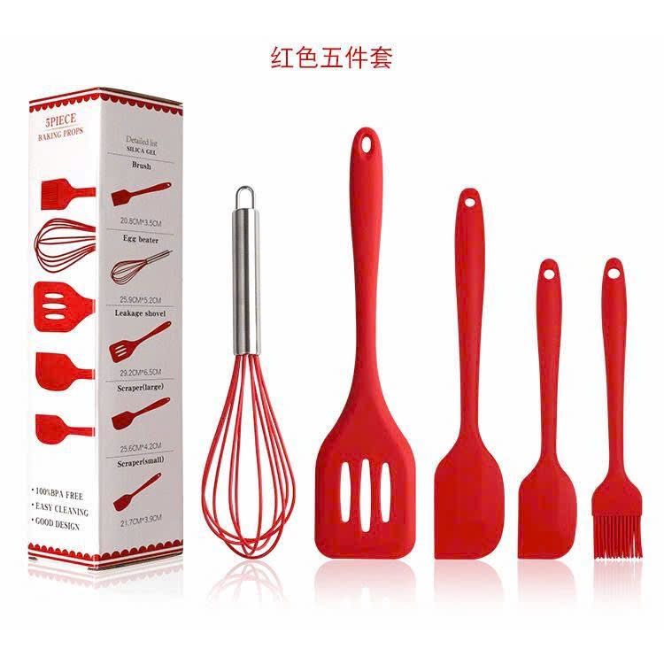 Combo Bộ Dụng Cụ Làm Bánh 5 Món Silicon