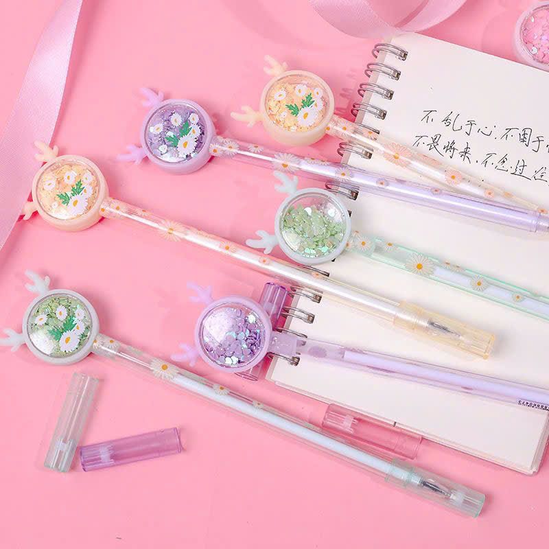 Bút Mực Nước Gel Đen Nhủ Kim Tuyến