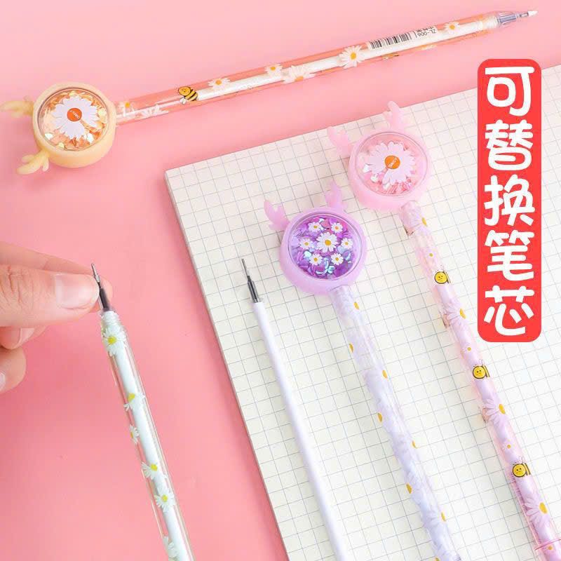 Bút Mực Nước Gel Đen Nhủ Kim Tuyến