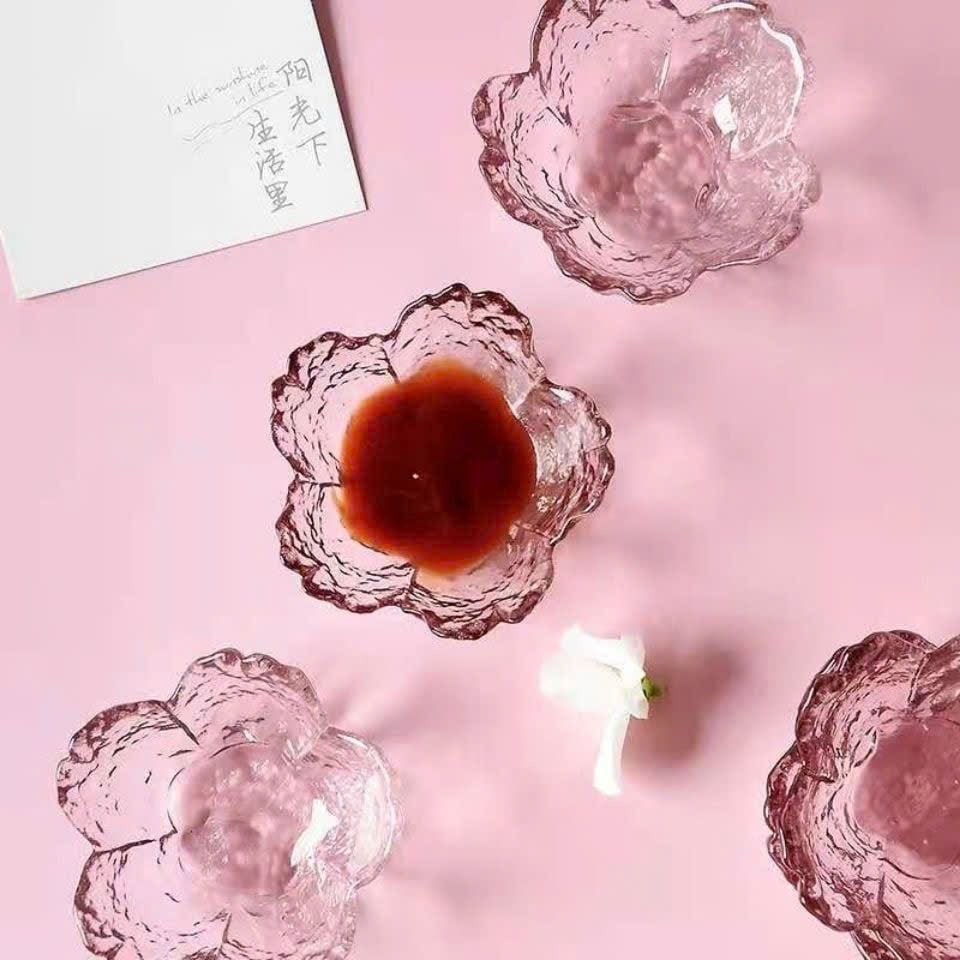 Chén Thủy Tinh Hoa Anh Đào