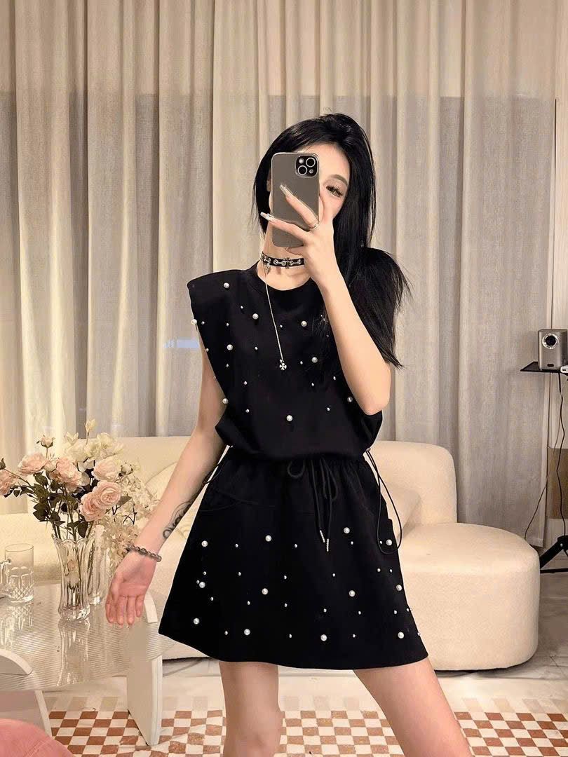 Set Quần Mix Áo Rút Eo