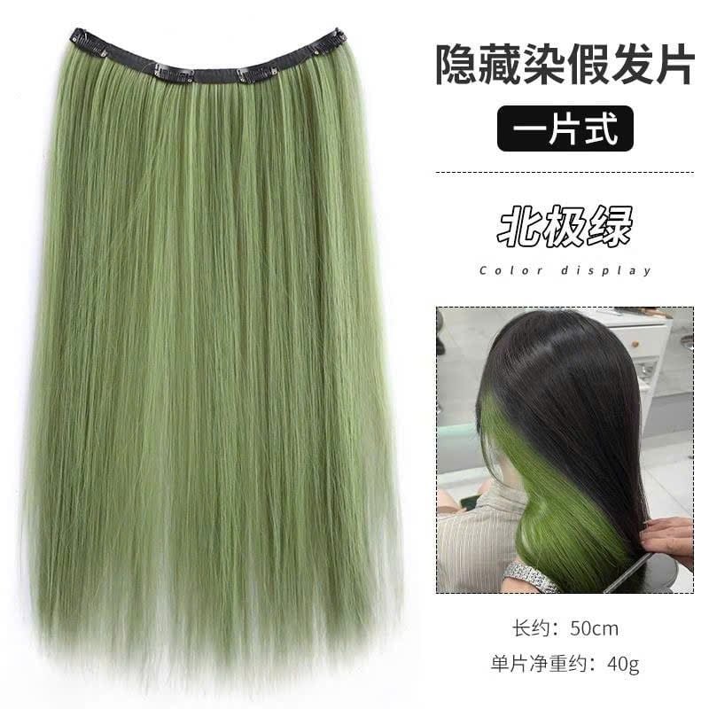 Tóc Giả Nhuộm Một Mảnh Nhiều Màu