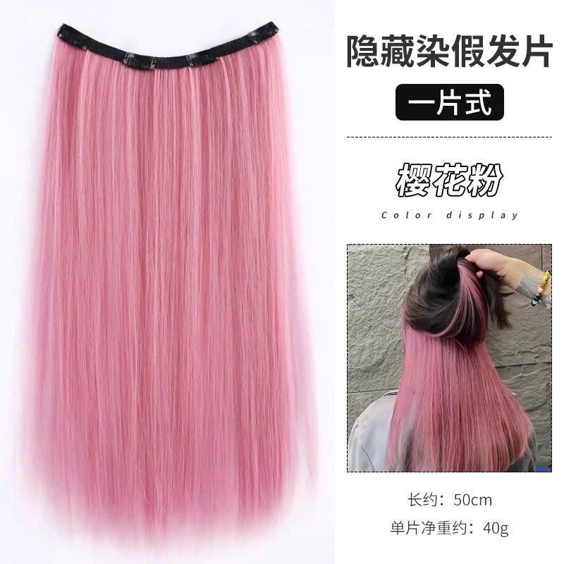 Tóc Giả Nhuộm Một Mảnh Nhiều Màu