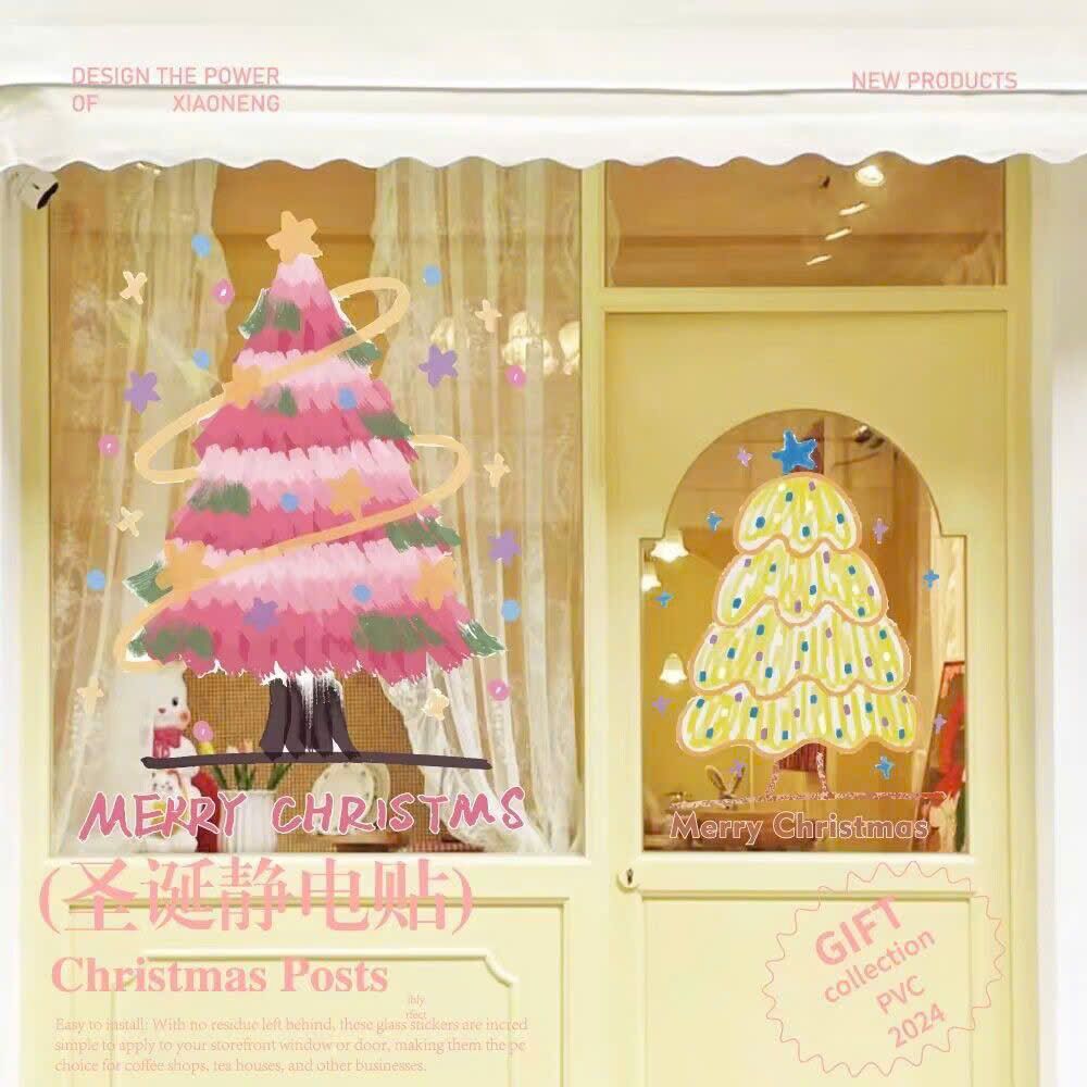 Decal Trang Trí Noel Dán Cửa