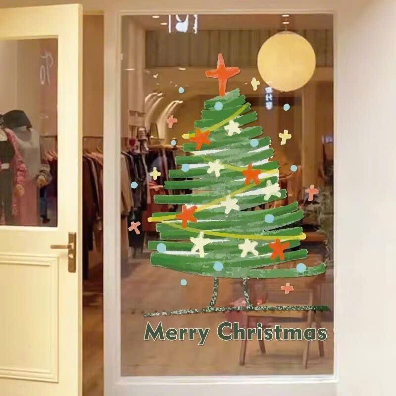 Decal Trang Trí Noel Dán Cửa