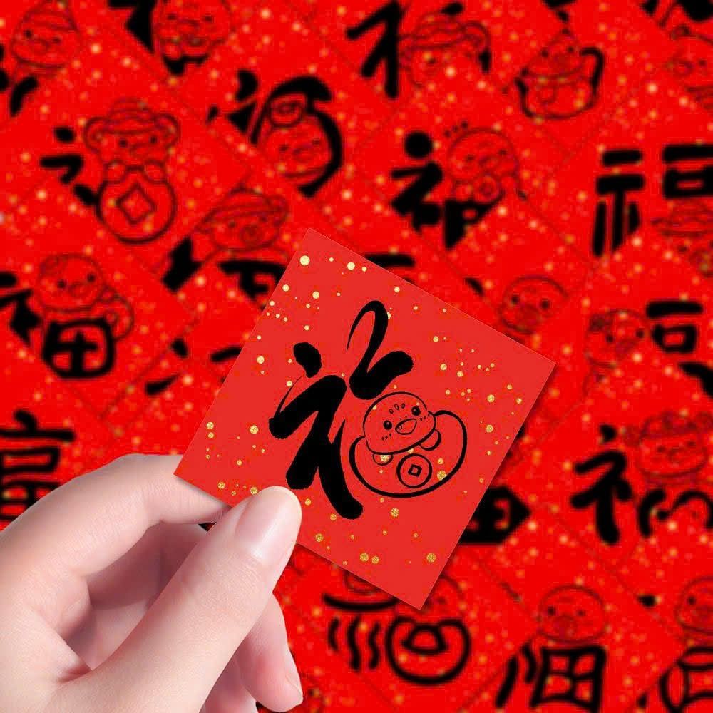 Giấy Dán Chữ Trang Trí Năm Mới