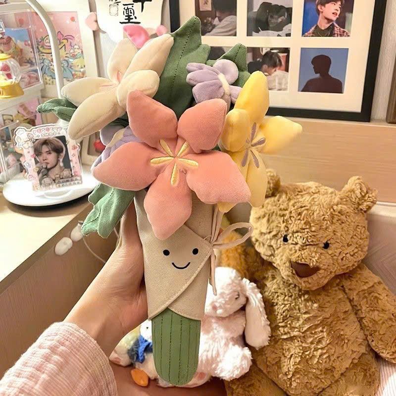 Bó Hoa Vĩnh Cữu Nhồi Bông