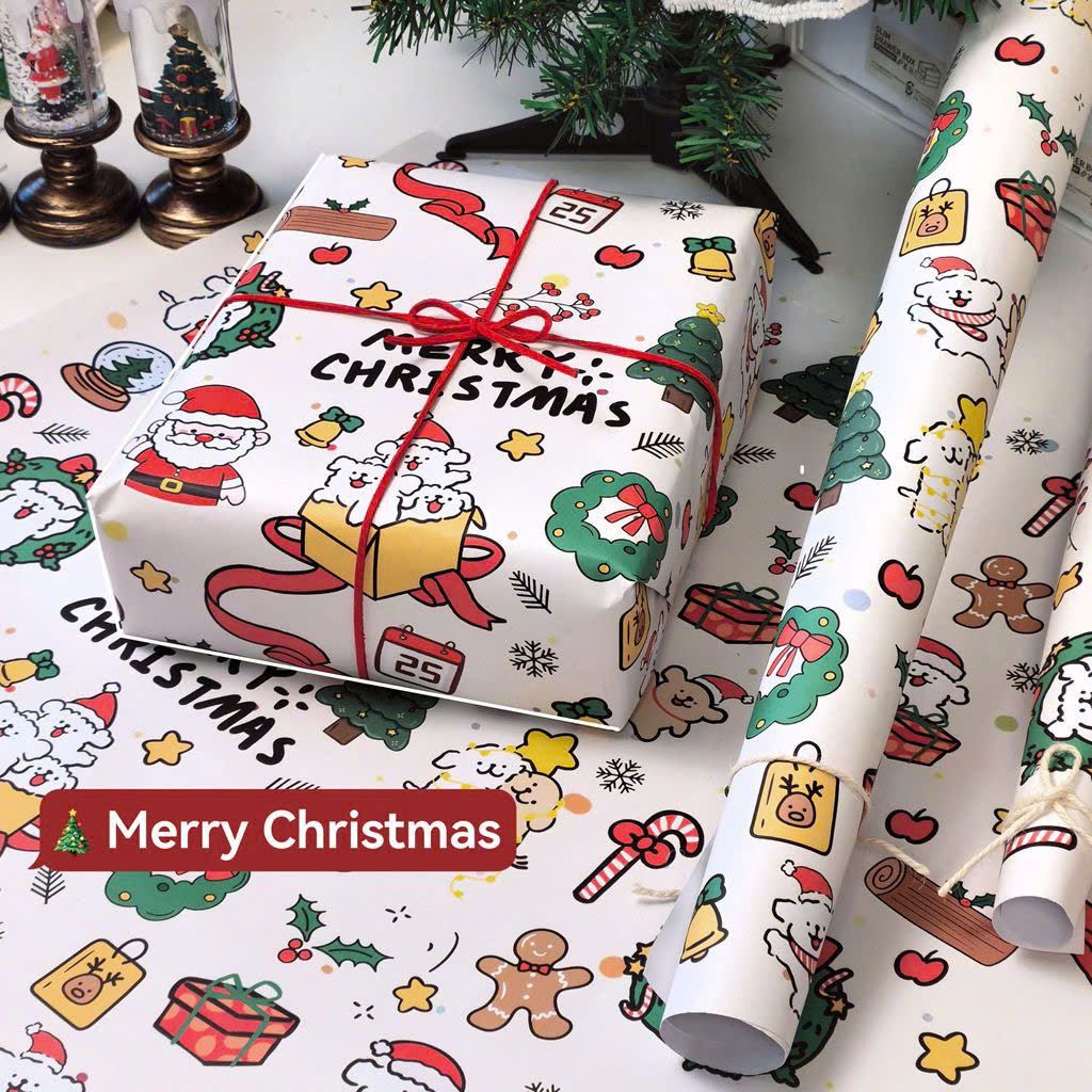 Giấy Gói Quà Noel