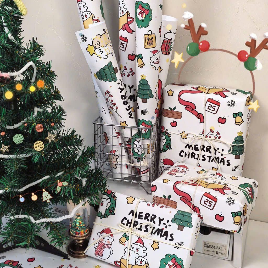 Giấy Gói Quà Noel