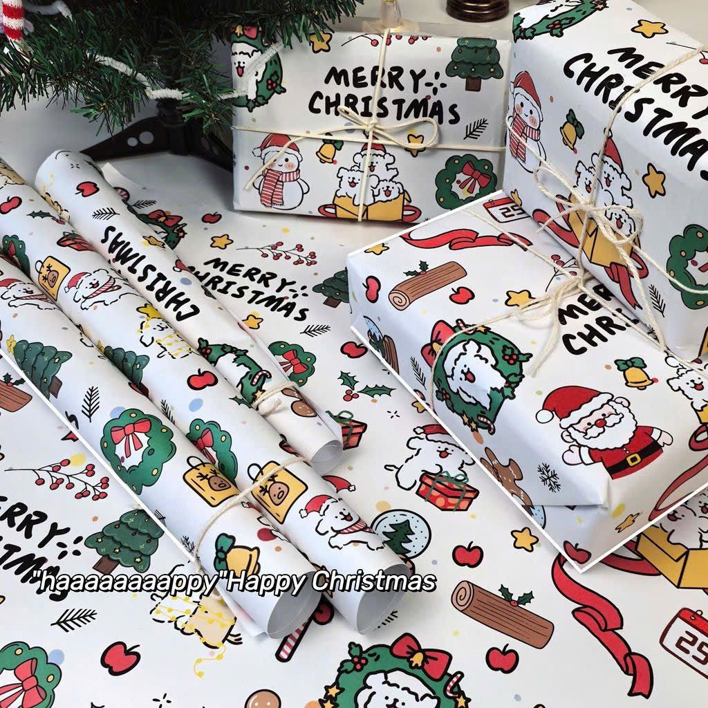Giấy Gói Quà Noel