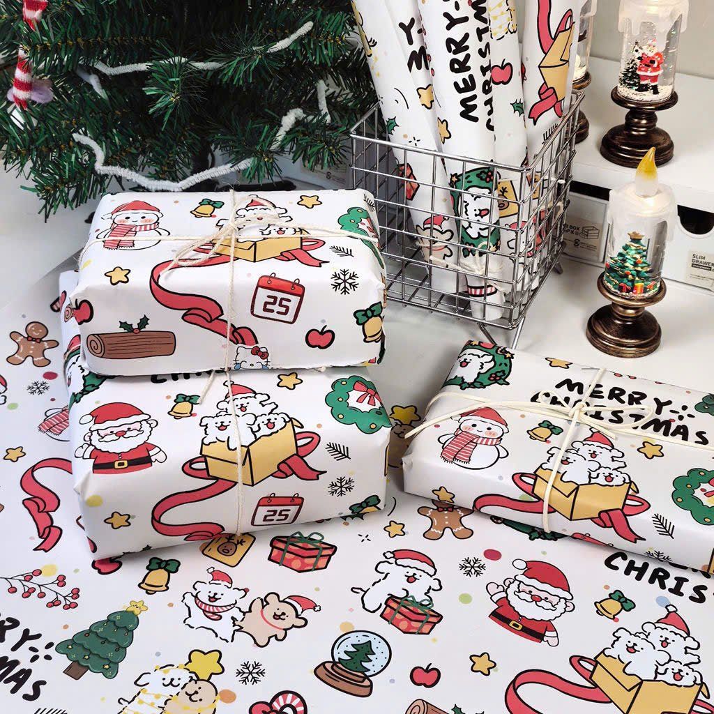 Giấy Gói Quà Noel