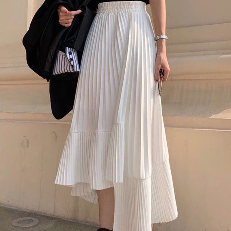 Chân Váy Dập Ly Dài 2 Tầng