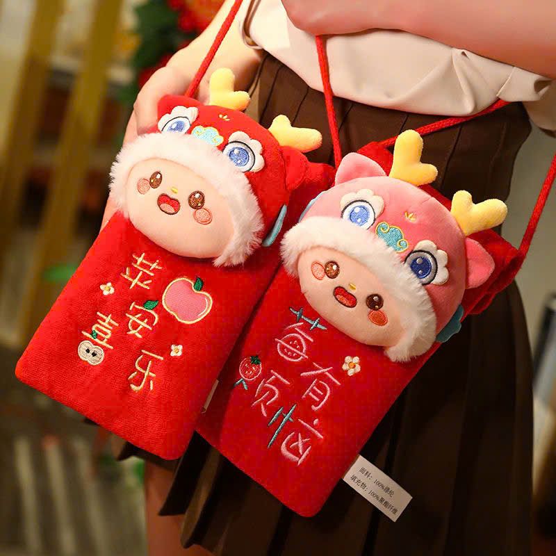 Túi Gấu Bông Đựng Lì Xì Tết