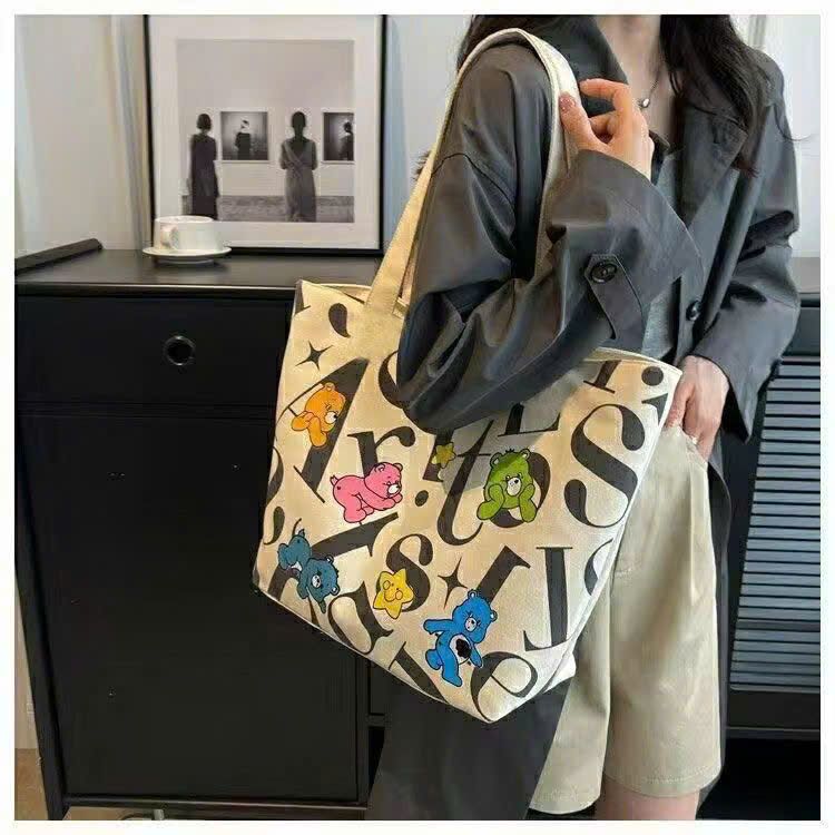 Túi Vải Gấu Cầu Vồng