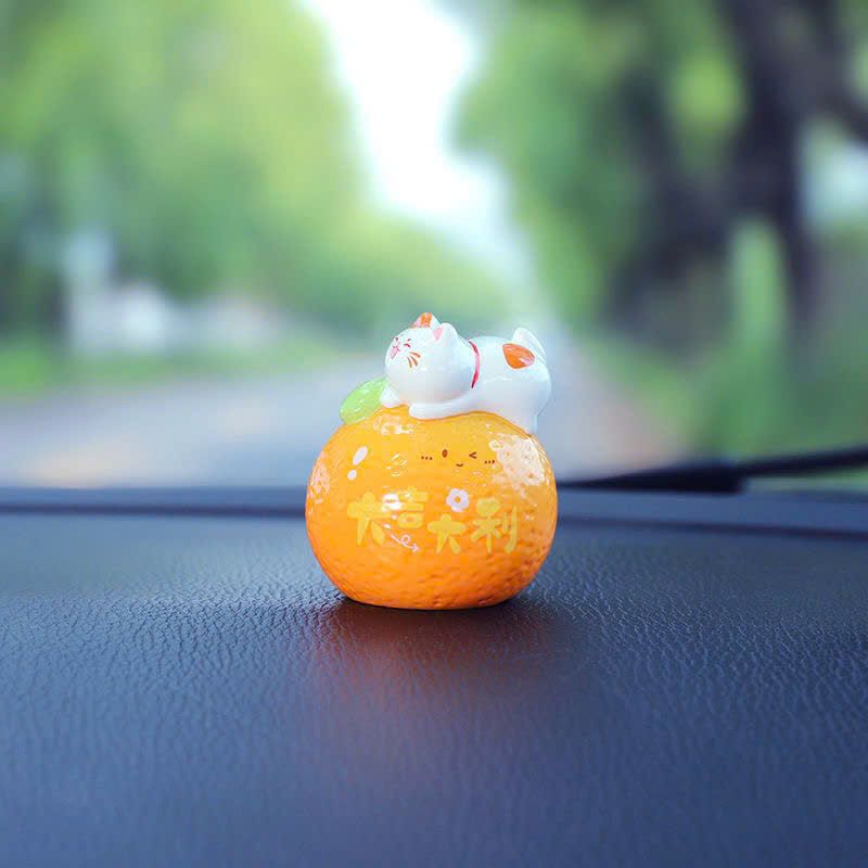 Set Mèo Thần Tài Trưng Xe