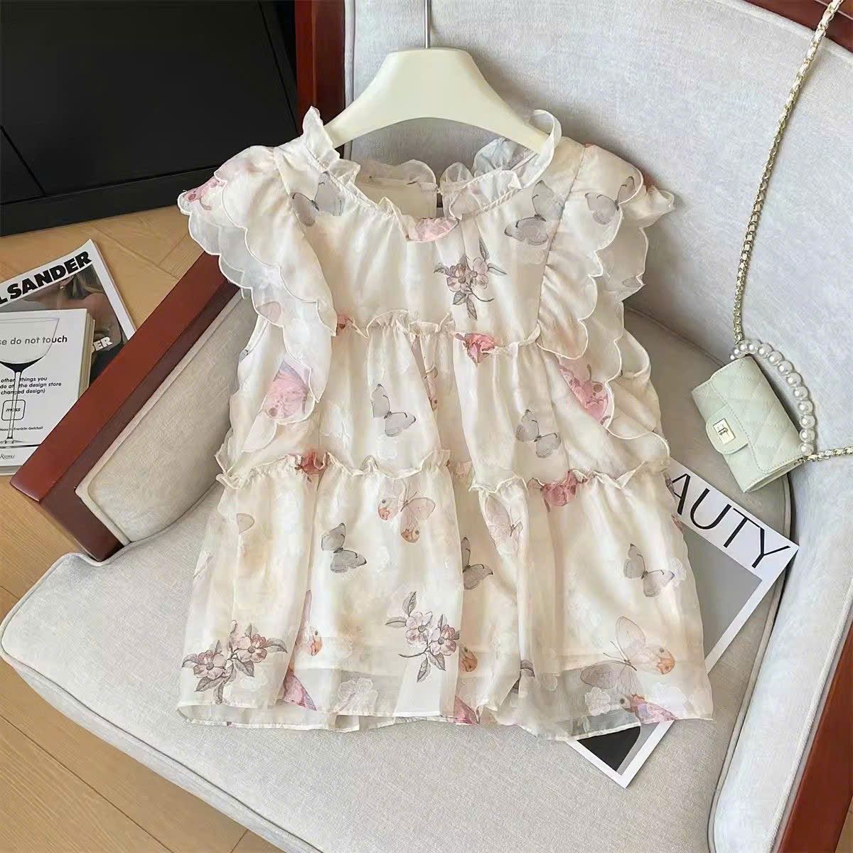 Áo Sơ Mi Hoa Bèo Nhún Ngọt Ngào
