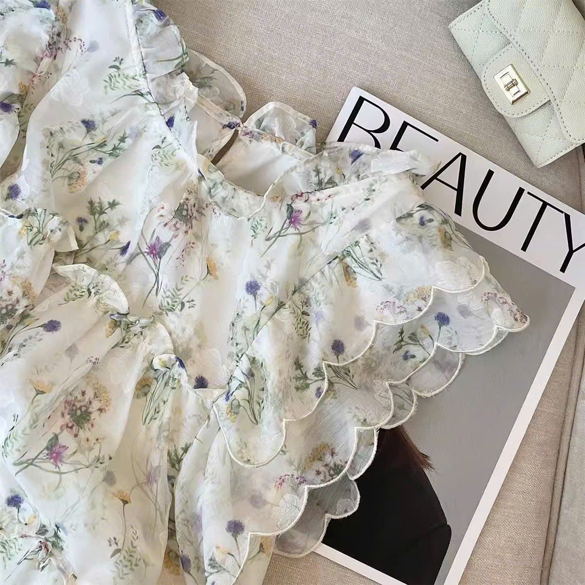 Áo Sơ Mi Hoa Bèo Nhún Ngọt Ngào
